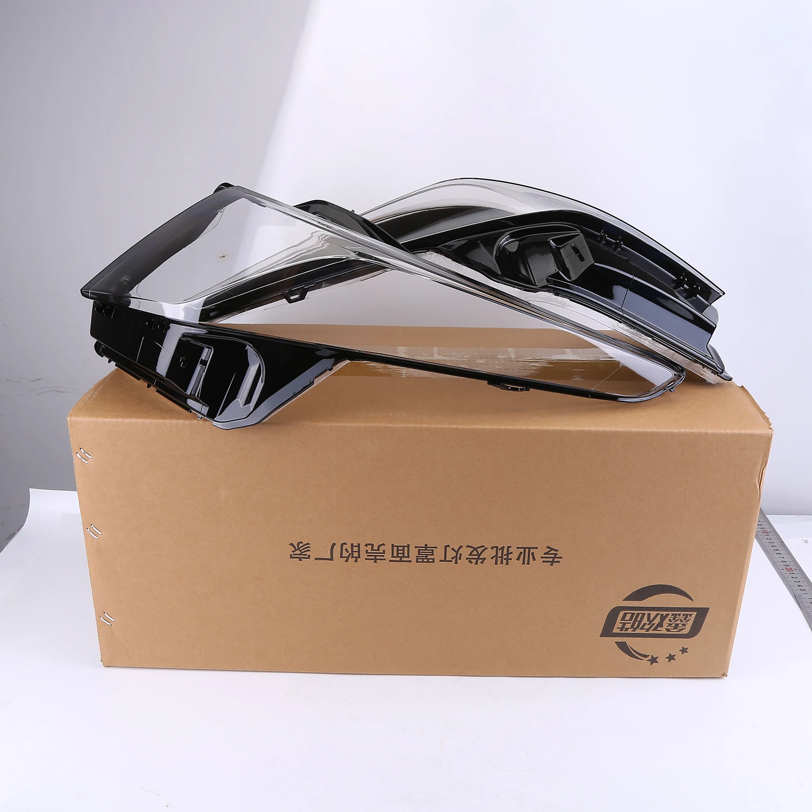 2 قطعة أغطية المصابيح الأمامية غطاء المصباح استبدال سيارة الجبهة كشافات الظل واضح عدسة حماة متوافق مع ATS 2013-2018 #6