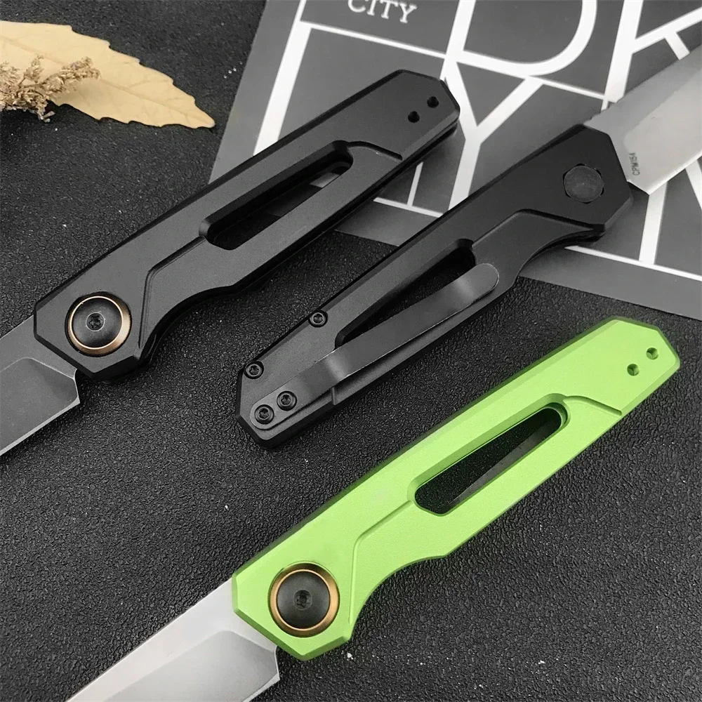 KS 7550 Launch 11 Pocket Knife CPM154 Limewater Blade Aluminum Handle Outdoor Survival Jungle Knife EDC Tactical Folding Knife