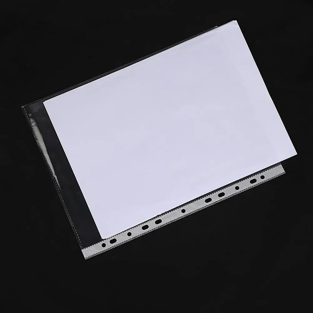 

A4 Folder with 11 Holes Waterproof A4 Document Folder Set Transparent File Organizer for School Office Supplies 100 Pcs Paper