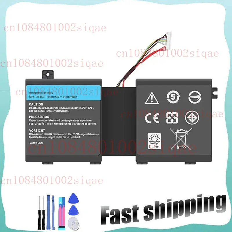 

2F8K3 Battery For Dell Alienware 17 R1 17X M17X-R5 18 R1 18X M18X 86Wh 14.8V XMSJ