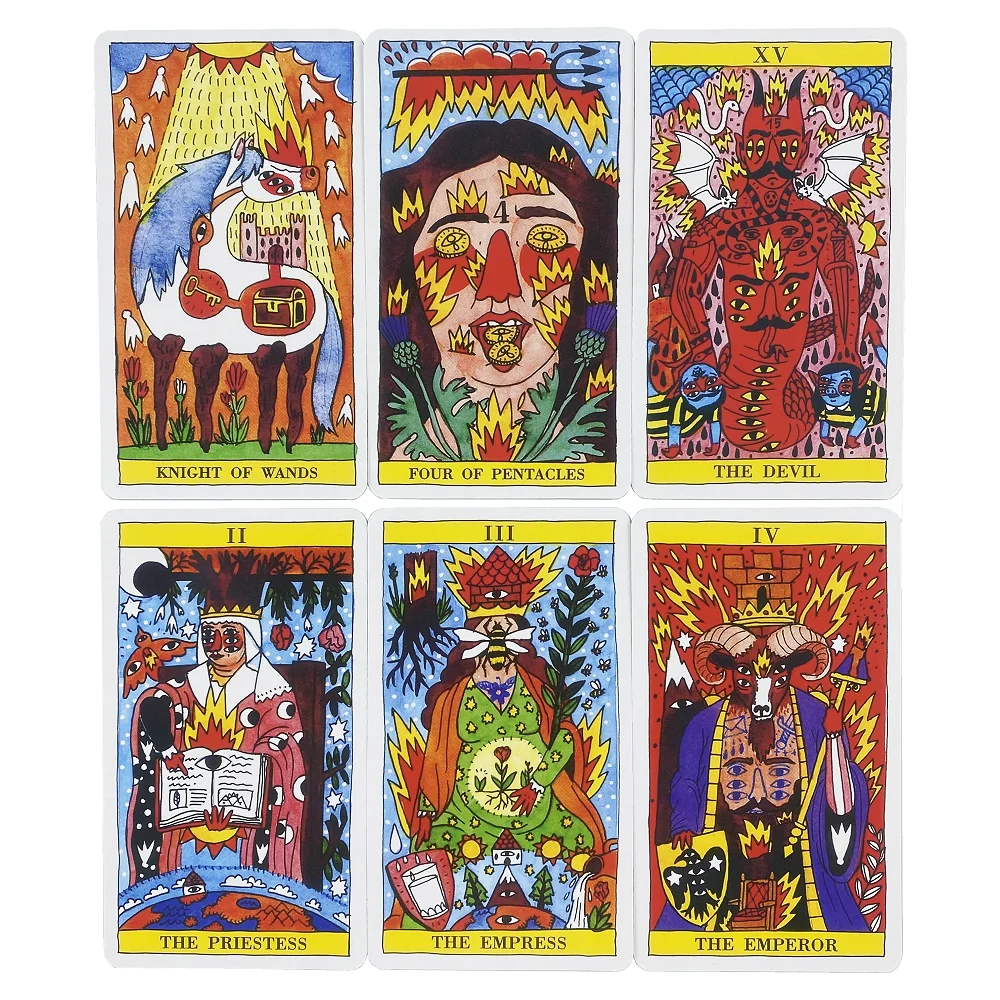 Tarot Del Fuego Cards A 78 Deck Oracle English Visions Divination Edition Borad Playing Games