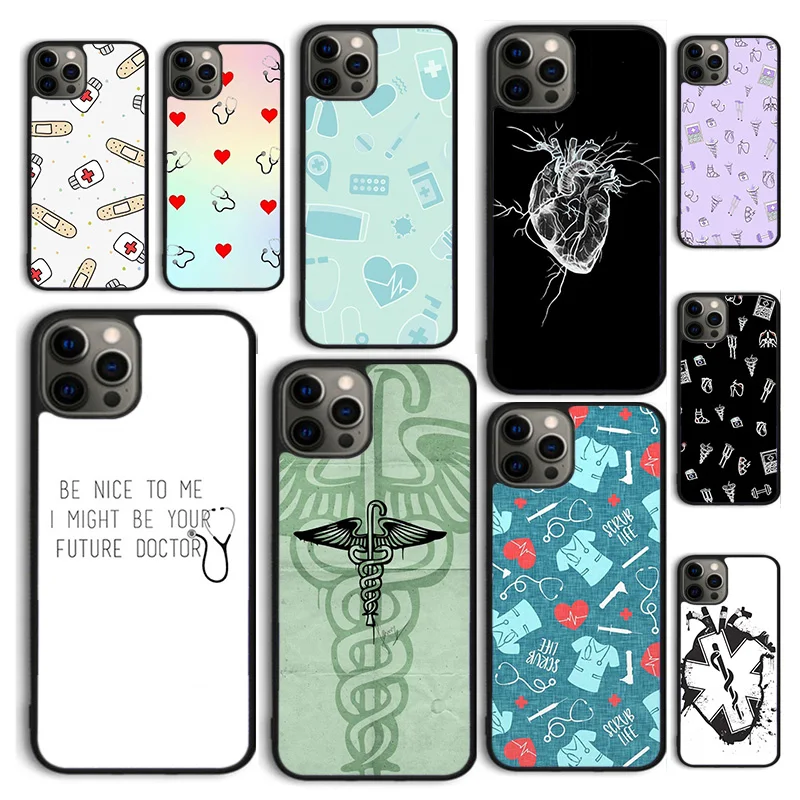 Autumu Doctor Nurse Medical Medicine Health Phone Case Cover for iPhone 16 15 12 mini 11 13 14 Pro Max SE 2020 6S 7 8 Plus