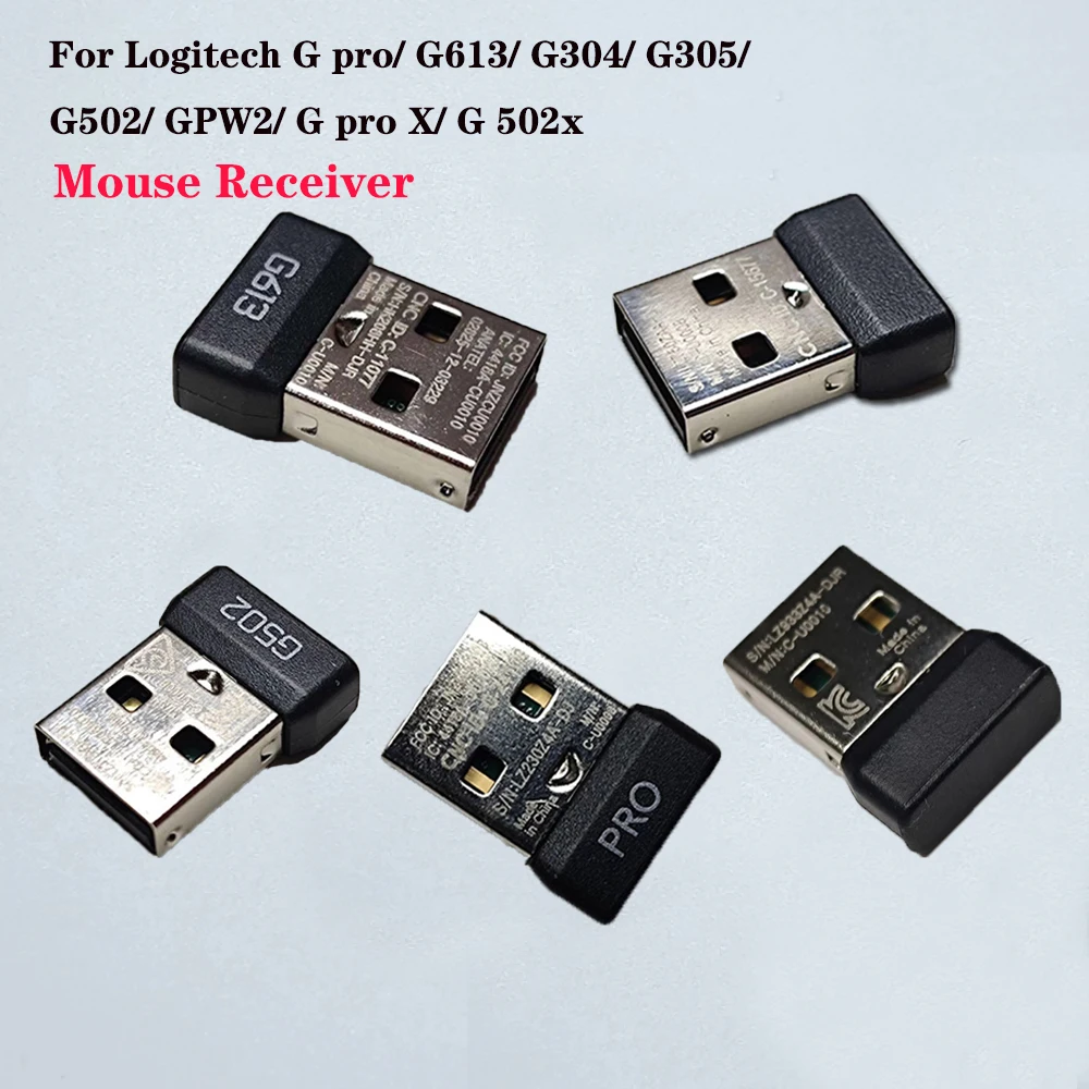 New Wireless Mouse USB Receiver For Logitech G pro/ G613/ G304/ G305/ G502/ GPW2/ G pro X/ G 502x Mouse Adapter Accessories