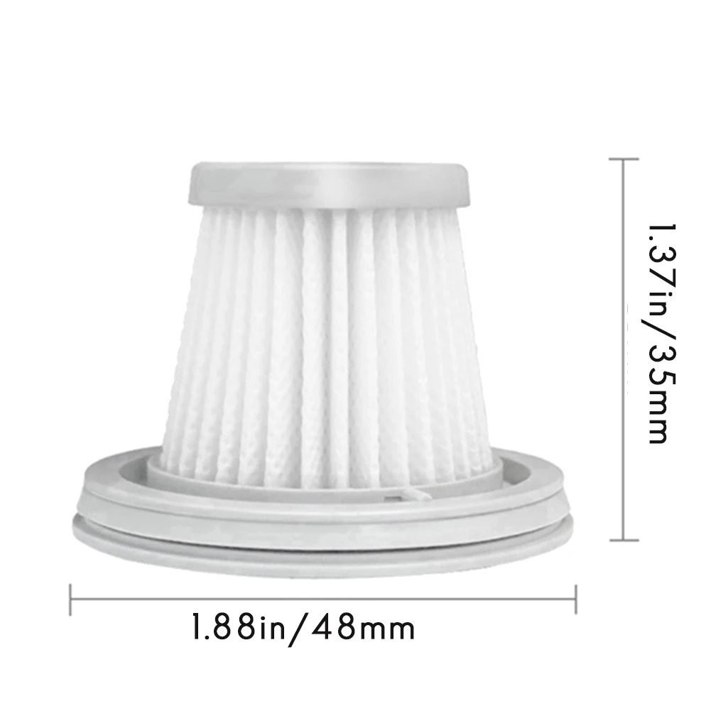 10 pacote filtro hepa para xiaomi mijia ssxcq01xy prático aspirador de pó casa carro mini sem fio lavável filtro peças reposição