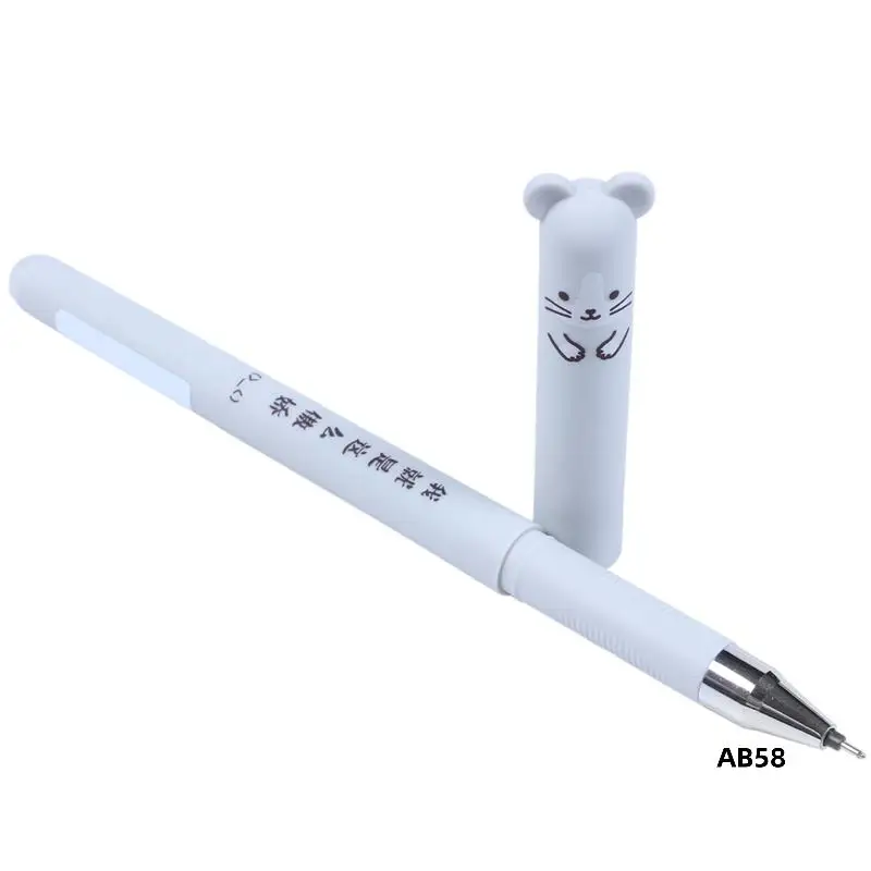 8 Stuks Schattige Dieren Panda Muis Uitwisbare Gel Inkt Pen 0.35Mm Gel Pen School Office Supply Gift Studenten briefpapier