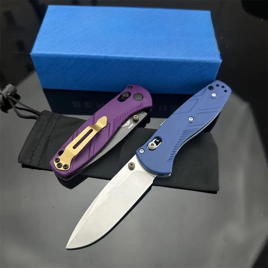 NEW BM 585 Knife Mini-Barrage Assisted Folding Knife Outdoor Hunting Camping Survival Pocket EDC Tool Multitools Hand Knife