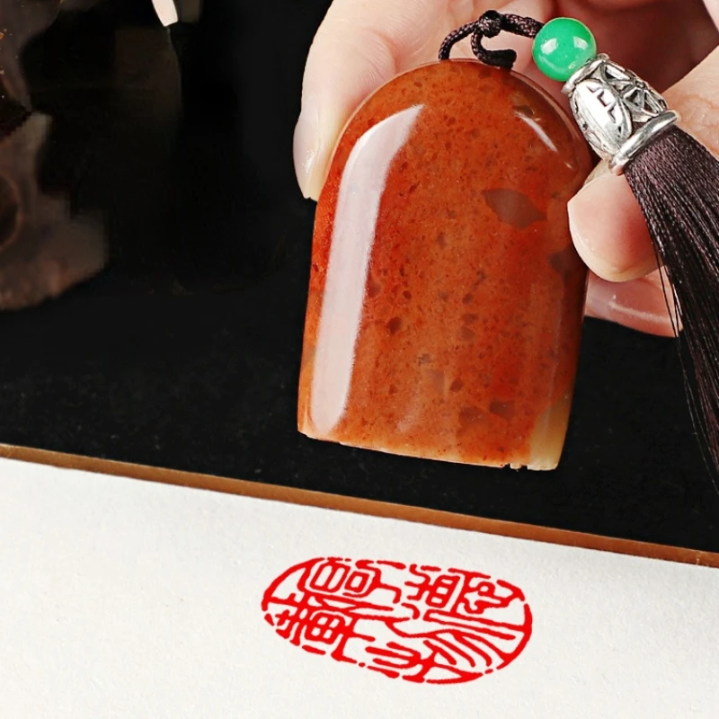 

Shoushan Stone Seal Calligraphy Painting Collection Finished Stamps Customized Artist Chinese Finished Stamp Gift Seal Sellos