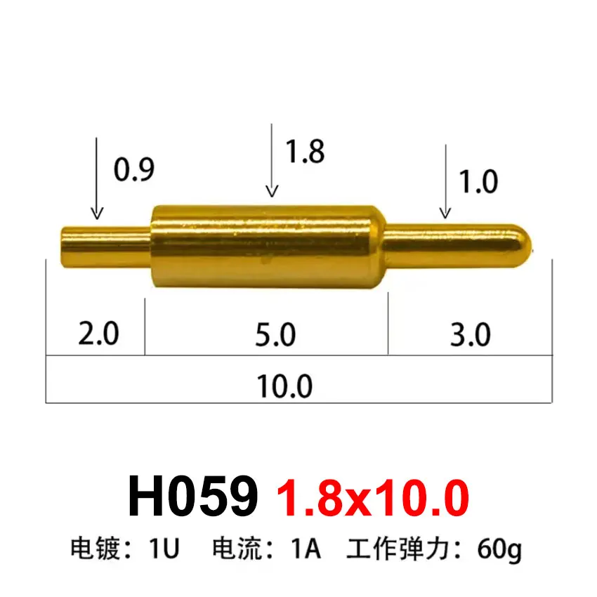 5pcs H045-H080 Pogo Pin Connector Pogopin Battery Spring Load Contact SMD DIP PCB 5 6 8 9 10 11 12 15 16 19mm Test Spring Probe - Image 3