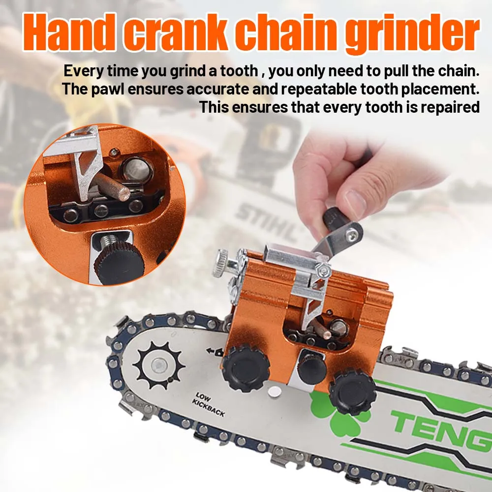 

Stainless Steel Aluminum AlloyHand Sharpener Chain Clip Sharpening Sharpener Portable HomeHandheld Chainsaw SharpeningChain Tool