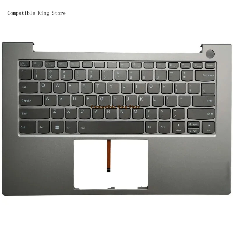 D New Palmrest US Backlit Keyboard Bezel Black For LENOVO ThinkBook 14 G2 G3 ITL ARE ACL Gray Color