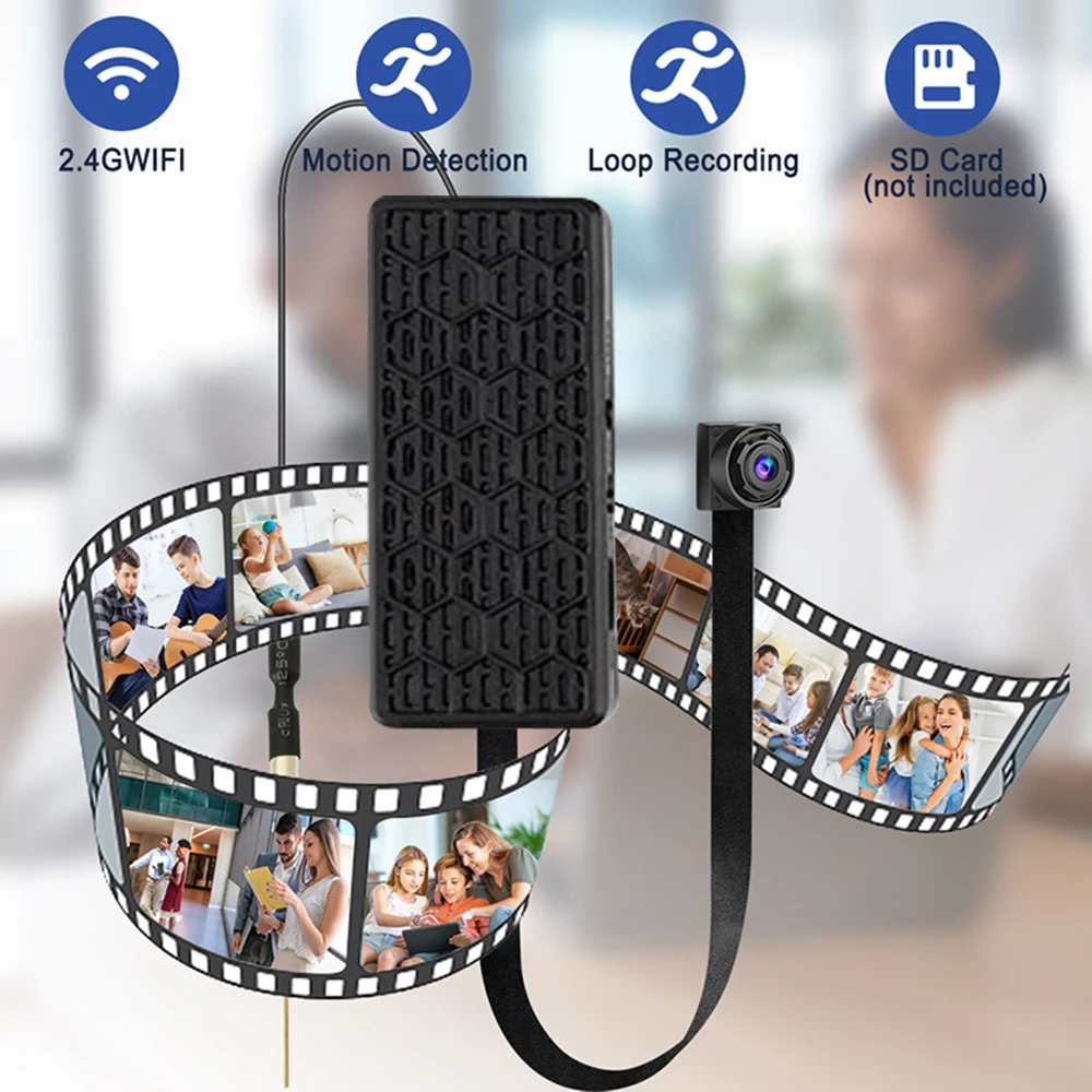 4 K WIFI Network Camera IP P2P HD Wide Angle Mini Camera DIY Wireless Cam Module Motion Activated Camcorder Webcam Support TF