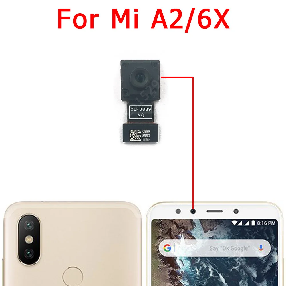 Selfie Camera For Xiaomi Mi A1 A2 Lite A3 Max 2 Mix 2S Note 10 Pro Play Frontal Front Camera Module Facing Spare Parts