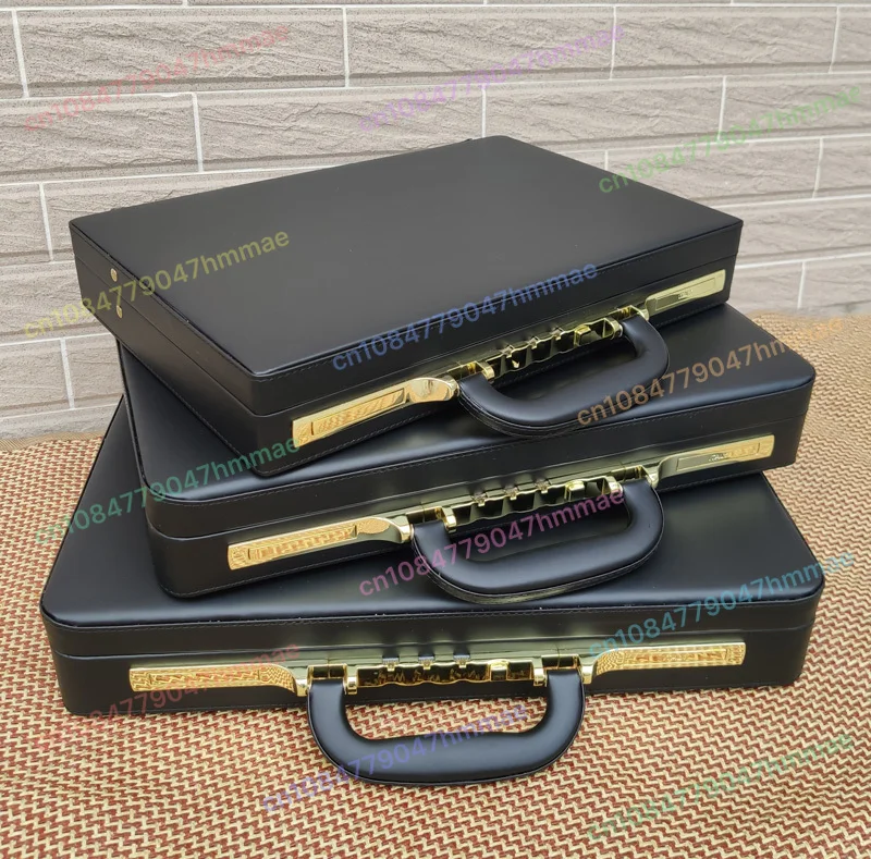 1 stuks ultradunne draagbare aktetas, zakelijk wachtwoord, multifunctionele computerkast, 14 inch archiefkast