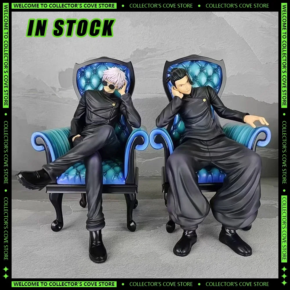 Jujutsu Kaisen Figures AA & AX Sitting Sofa Satoru Gojo Figure Geto Suguru GK Figurine Model Collection Room Decoration Kid Toys