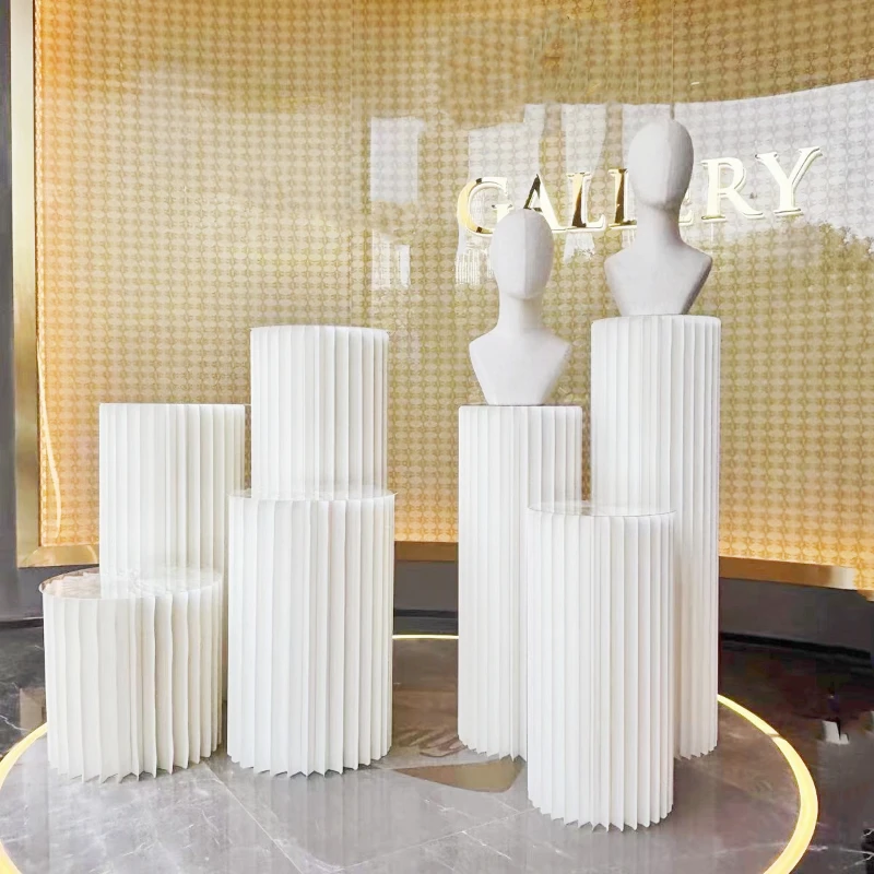 Paper Art Display Table Product Table Display Table Exhibition Live Model Base Beauty Salon Clothing Store Display Window