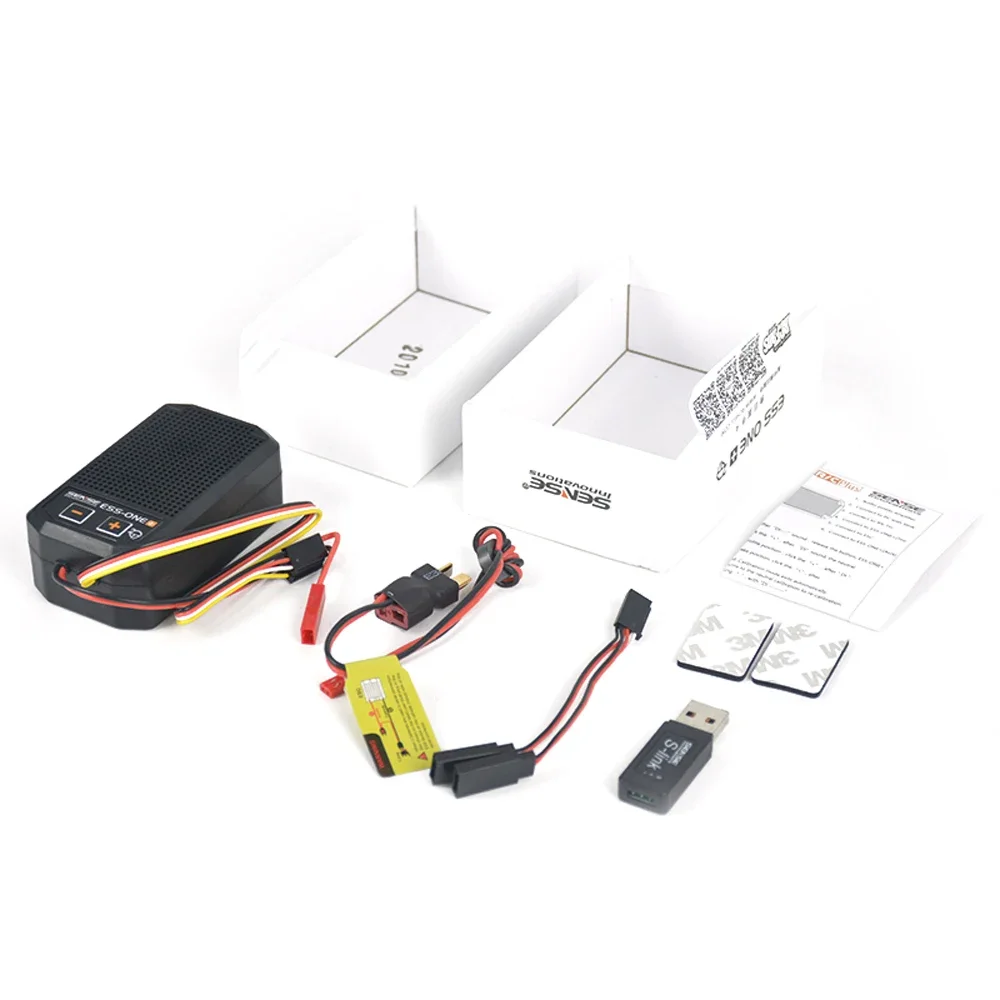 SENSE ESS-ONE ESS-DUAL Dual Speakers Engine Sound Group Simulation Engine Horn With Bracket For Axial SCX10 II WRAITH
