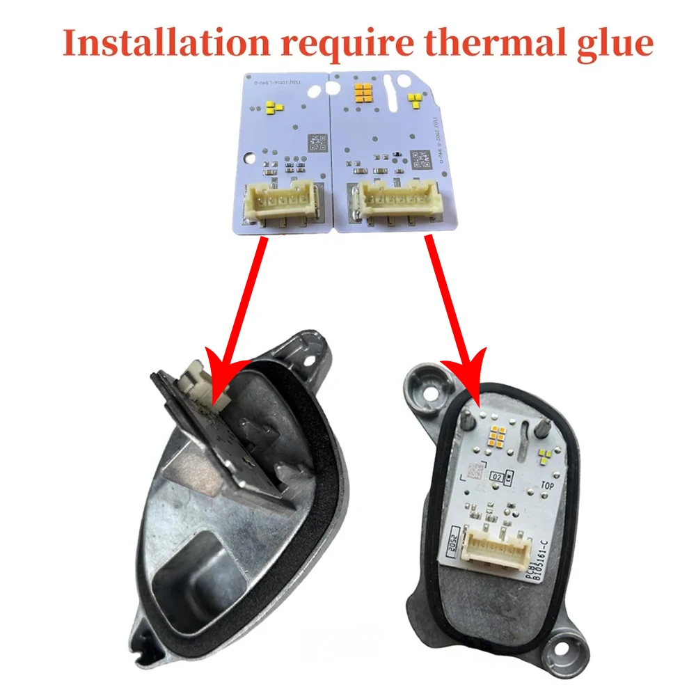 White Angel Eyes DRL Turn Signal Boards For 2019 - 2023 BMW 1 2 Series F40 F44 LED Headllight Daytime Running Light Replace