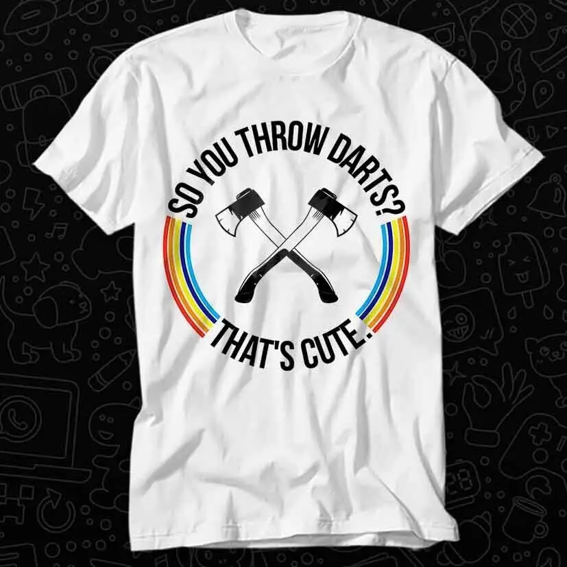 Ax Thrower Axe Throwing Dart E Sport Online Game Nerd T Shirt 367