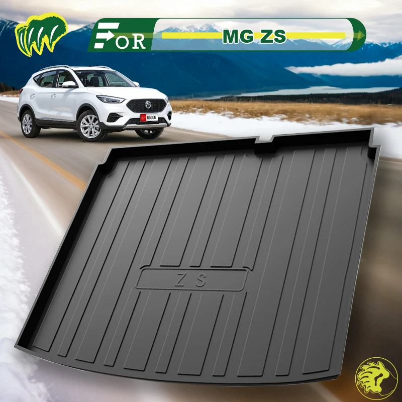 

For MG ZS 2017-2024 TPE Custom Fit Car Trunk Mat All Season Black Cargo Mat 3D Shaped Laser Measured Trunk Liners