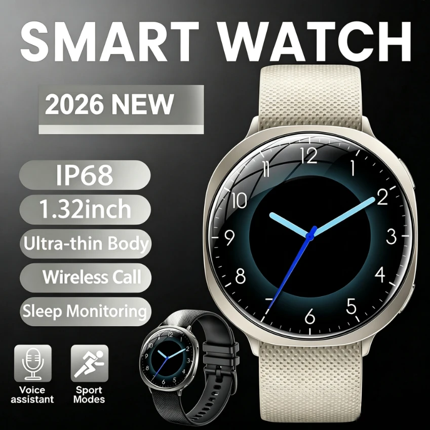 New  Round Curved Screen M301 Smart Watch Flashlight Health Tracking Fitness Sports Modes IP68 Waterproof Smartwatch Men Women