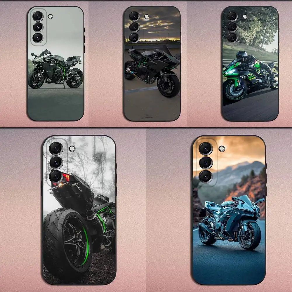 

M-Motorcycles N-Ninja H2R Phone Case For Samsung Galaxy A20,A21s,A22,A31,A32,A52,A53,A72,73,A80 Soft Black Cover