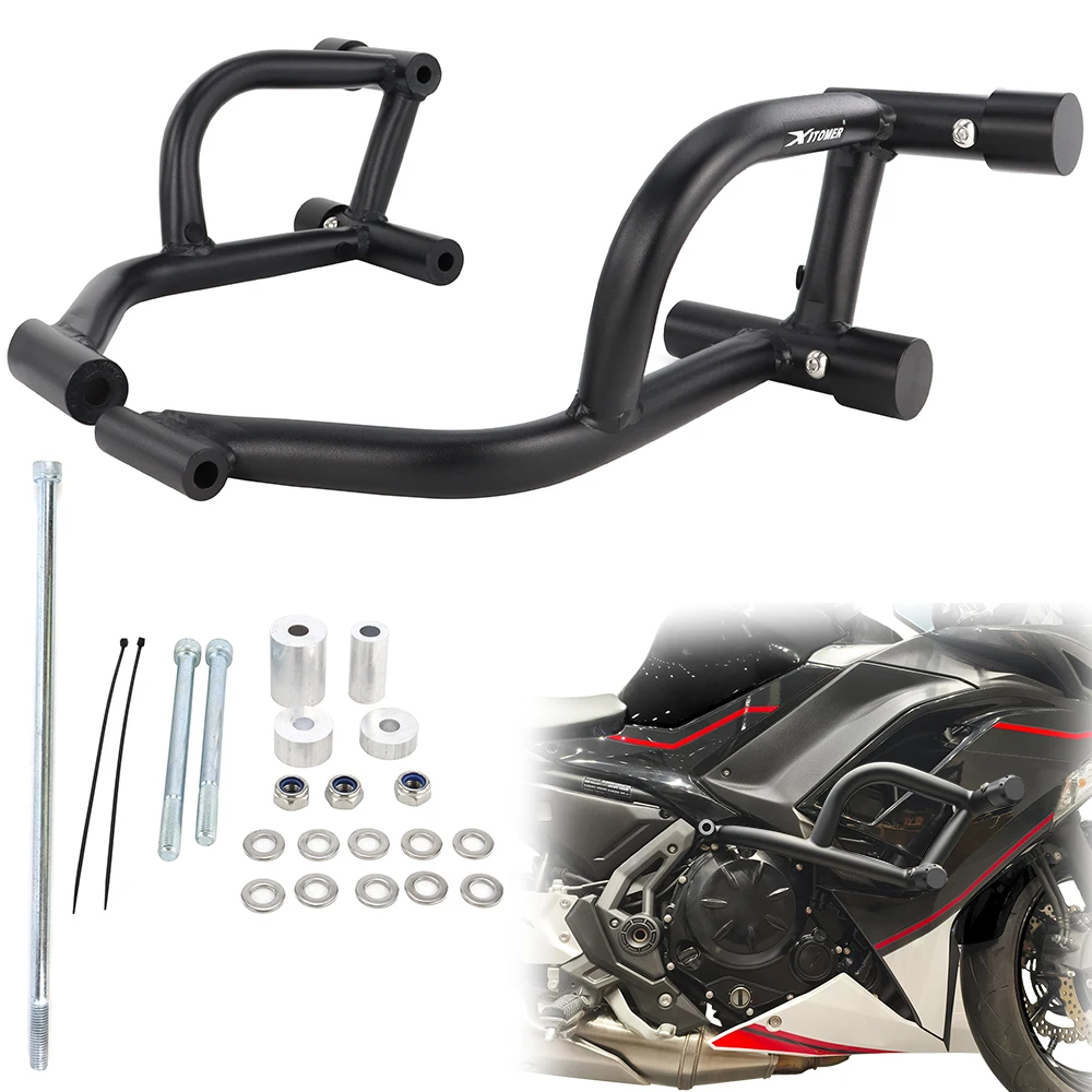 

Motorcycle Engine Highway Guard Crash Bar Stunt Cage Bumper Frame Protector Fit For Kawasaki Ninja 650 Z650 2017-2022 2023 2024