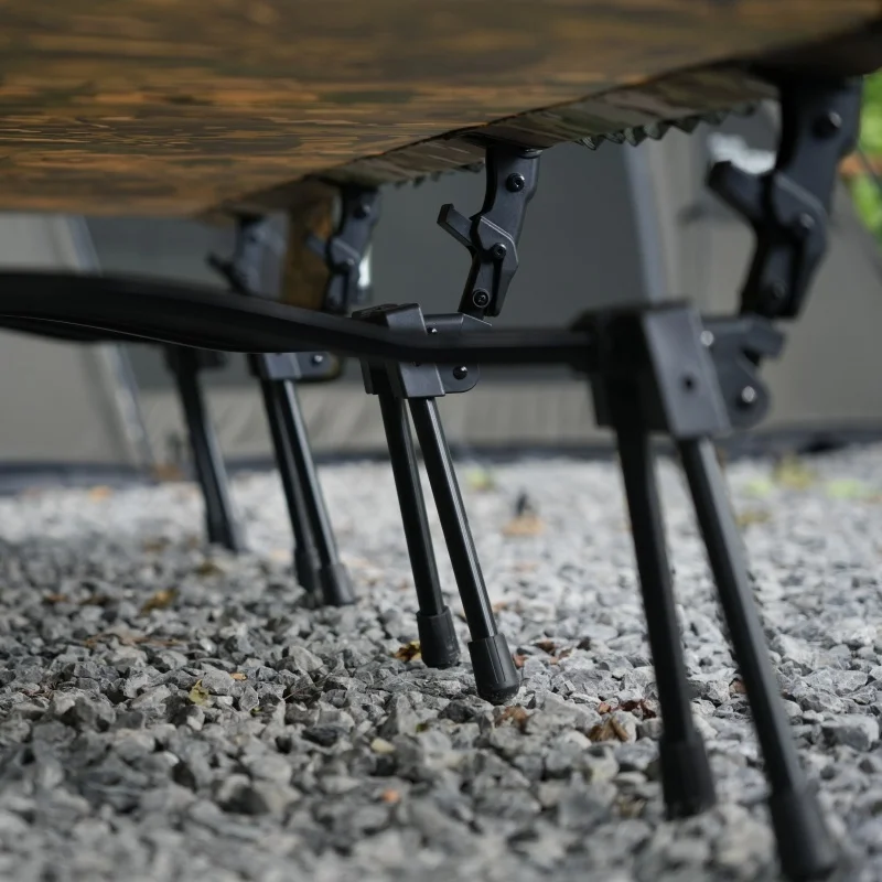 سرير تخييم Tryhomy للبالغين، سرير تخييم قابل للطي بعرض 210 × 80 سم، يدعم 350 رطل - سرير نوم محمول من سبائك الألومنيوم