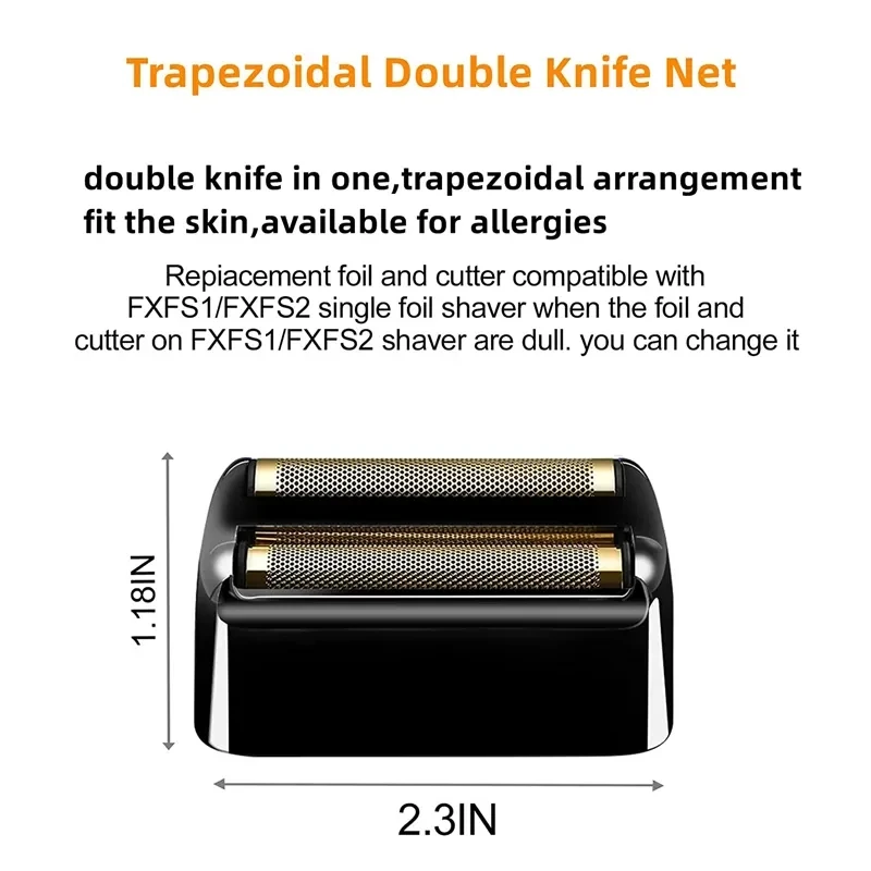 Professionelle Barber Rasierer Doppel Ersatz Folie Und Klinge Set Für Babyliss Cordless Elektrische Rasierer Net Messer Friseur – Detail 9