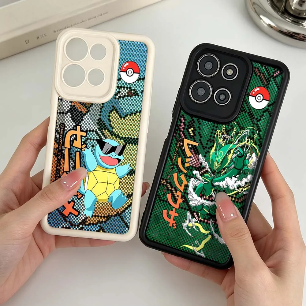 P-Pokemons R-Rayquazas Luxury For Motorola G06 G35 G53 G54 G57 G60 G75 G84 G86 G85 Edge 50 60 70 G Stylus Eye Ladder Phone Case