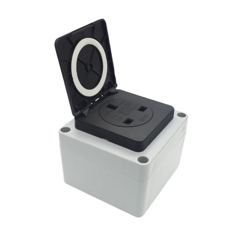 בריטניה בריטי סינגפור IP54 עמיד למים תעשייתי שקע 13A 250V IP44 AC כוח שקע חשמל מחבר תקע שקע עם כיסוי