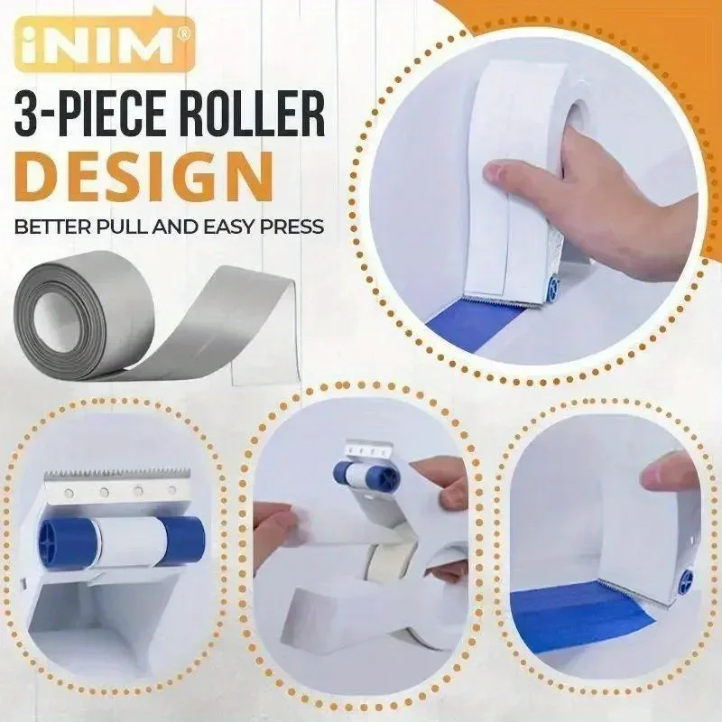 

Диспенсер для ленты, 1 шт., подходит для стандартной ленты 4,78–5,08 см x 54,86 м — предназначен для покраски, упаковки, полов и настенных проектов