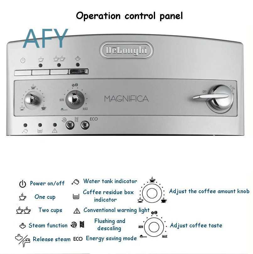 220V Household Coffee Maker for Italian Espresso Machines Fresh Ground Fully Automatic Coffee Machine for Home Kitchen Office