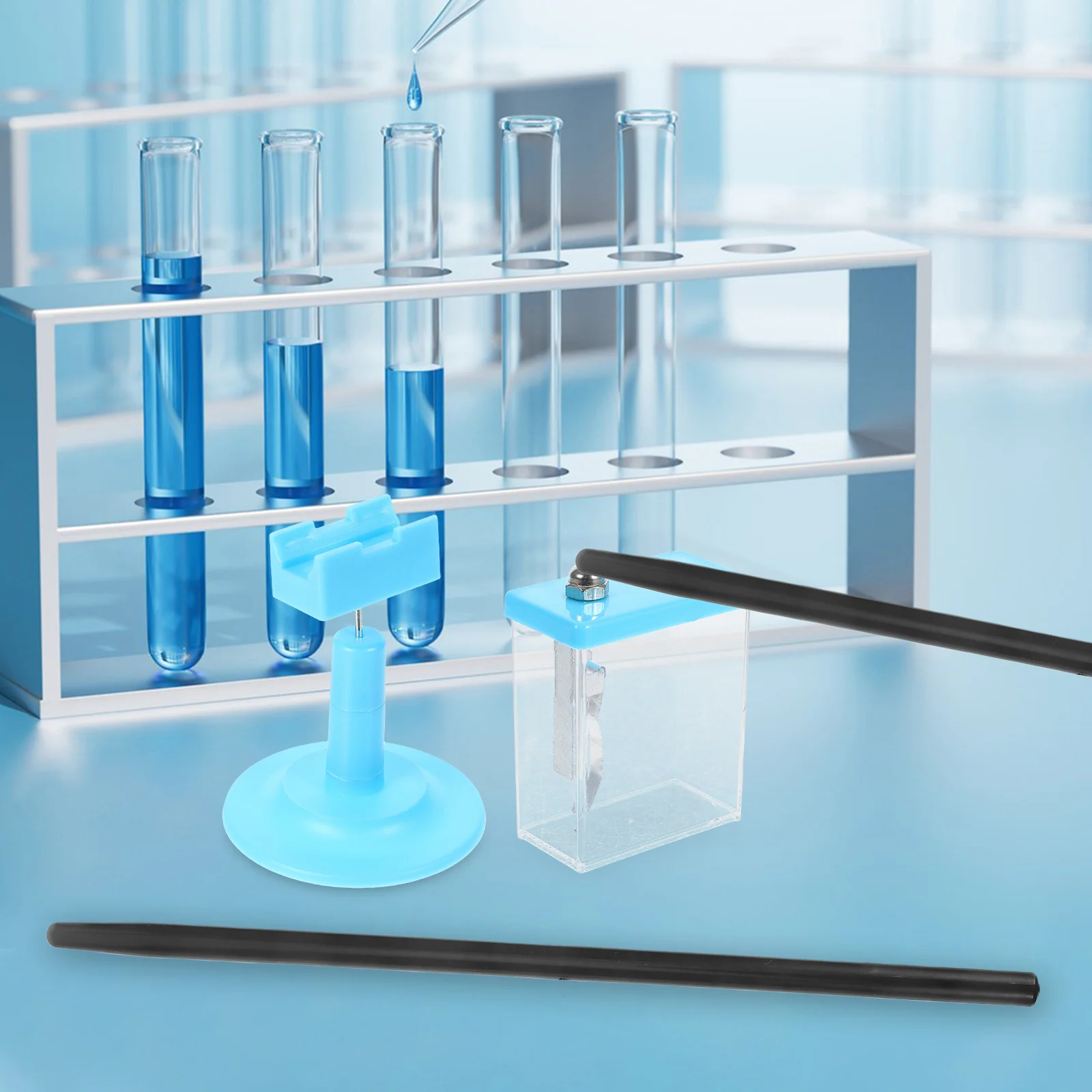1Set Elektrostatische Inductie Experiment Kit Plastic Stok Wrijving Elektriciteit Natuurkunde Leren Wetenschap Onderwijs