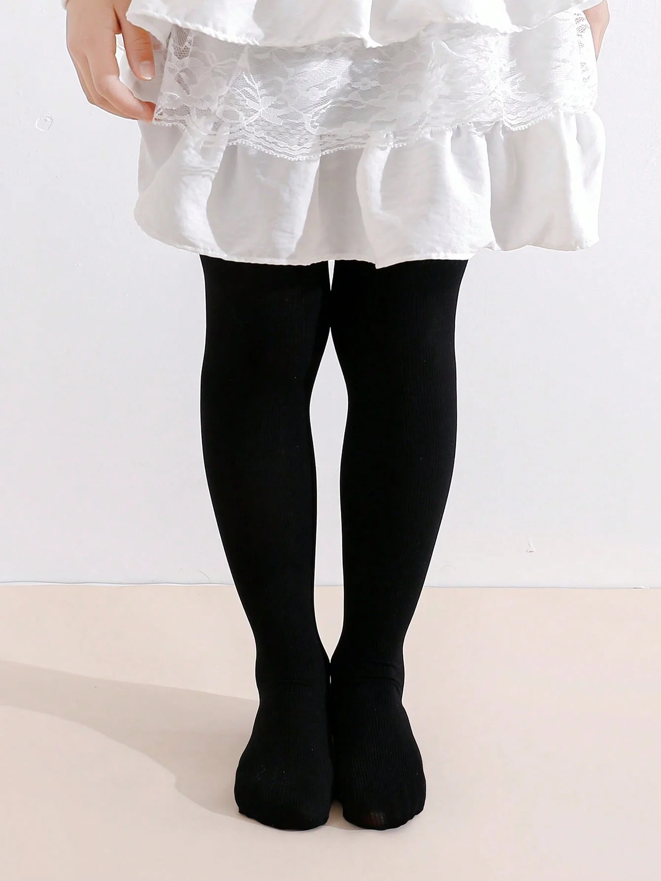 5 Pairs of Girls' Solid Color Upf 50 Physical Uv Protection Tight-Fitting Silk Stockings Are Suitable for Girls' Summer Daily Wear