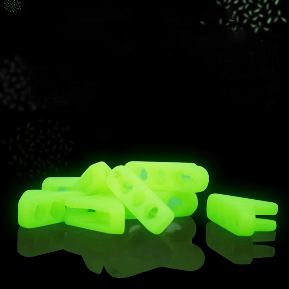 

20pcs Fluorescent Triangle Night Glow Wind Button Outdoor Tent Buckle Camping Hiking Rope Rope Reminder Adjuster