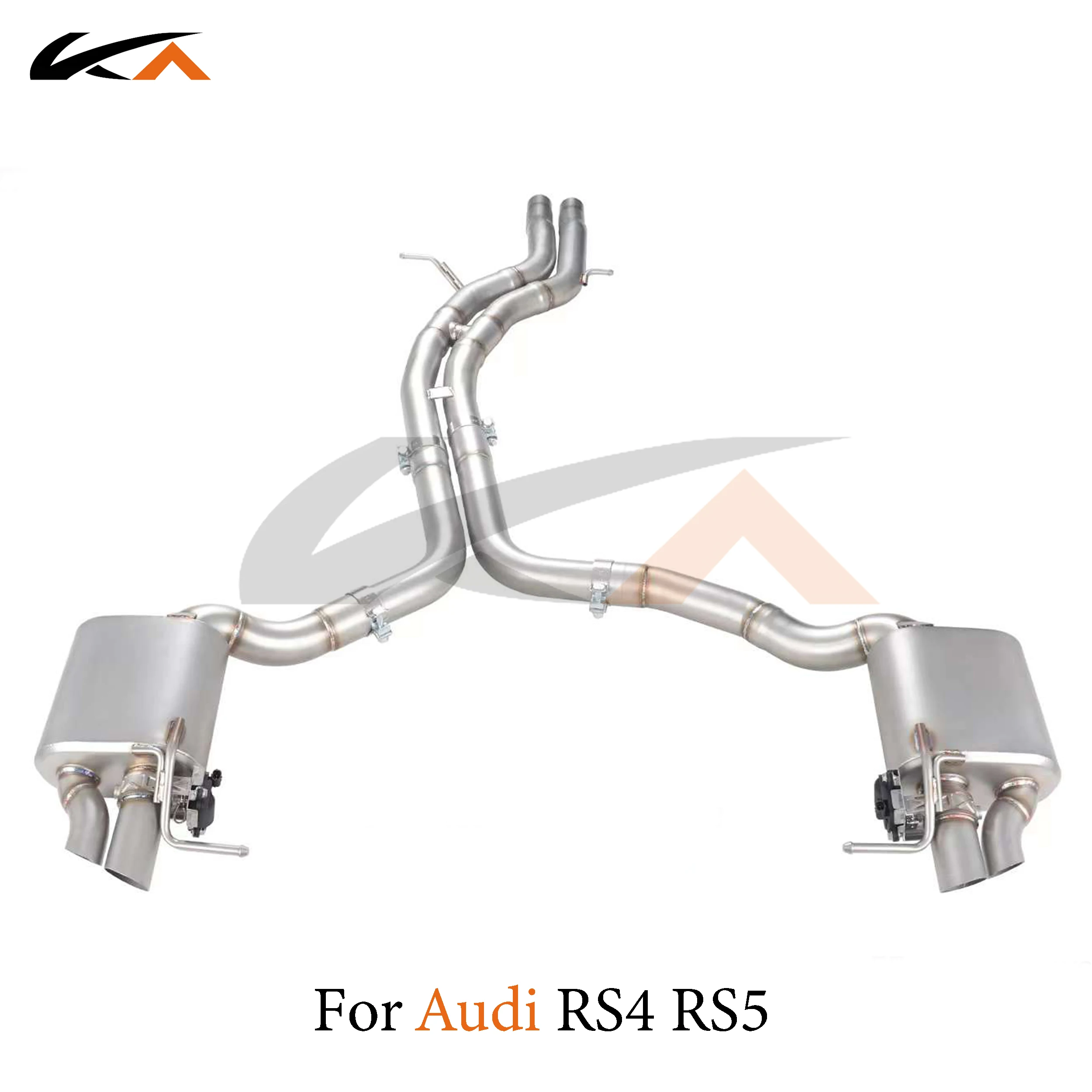 

KA Tuning exhaust system stainless steel catback for audi rs4 rs5 b8 4.2 performance auto parts muffler valve car accessories