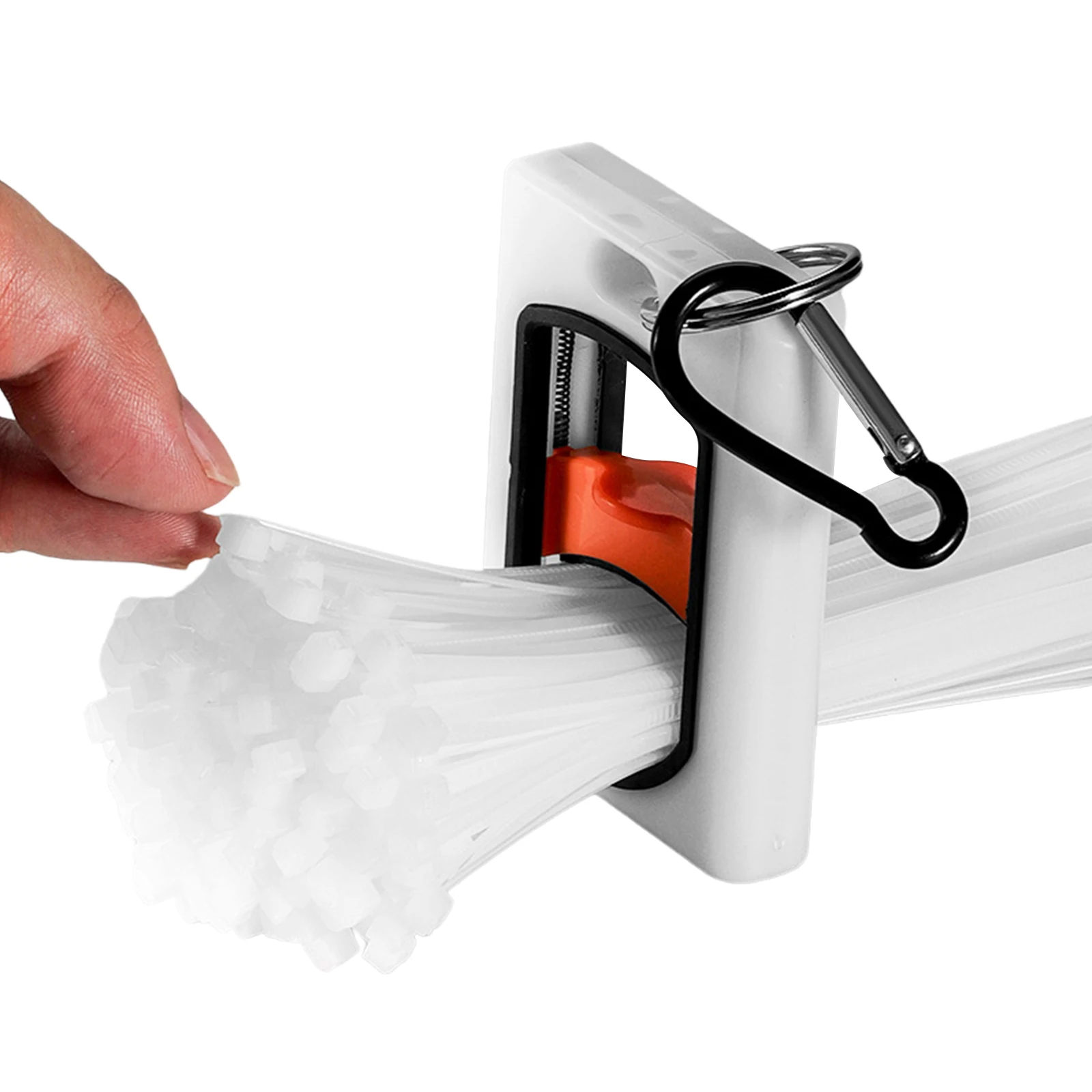 Square Cable Tie Organizer Glow In The Dark Plastic Cable Organizer Holder Wire Tie Storage Keeper for Travel Home Office