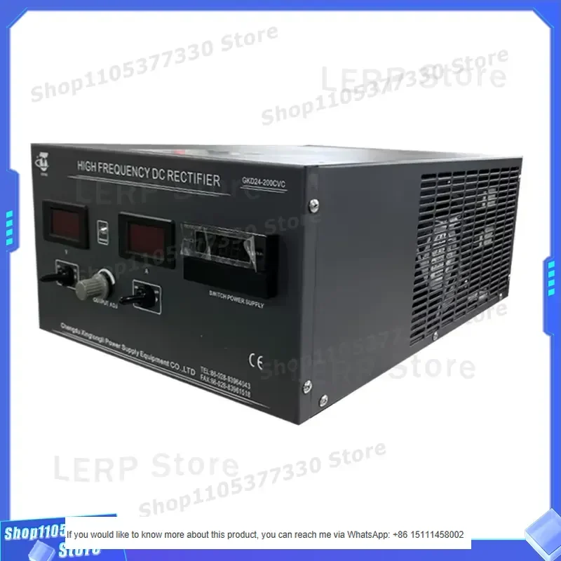 24V 200A Electroplating Rectifier 220V Single Phase Input Local Control DC Power Supply