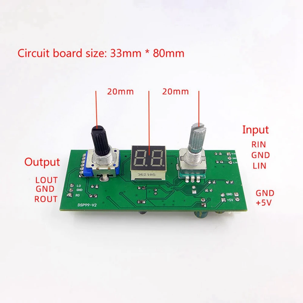 Imagem -03 - Dsp Digital Reverberação Karaoke Reverb Board Ktv Mixer Effector Anti-whistling Módulo Multi-efeitos Sonoros