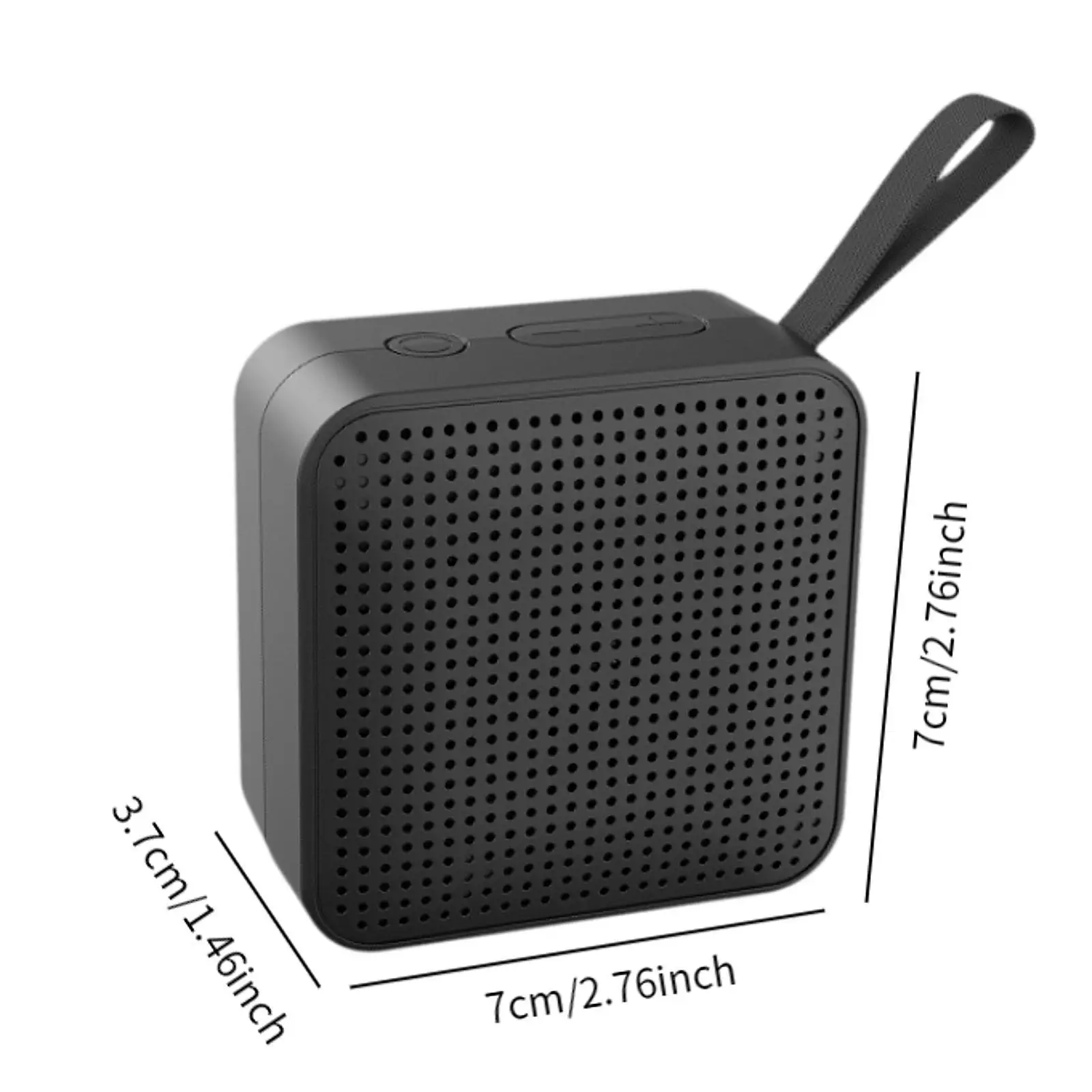 Portable Wireless Speaker Gifts Multifunctional Easy Use Professional Accessory Square for Camping Travel Outdoor Shower Party