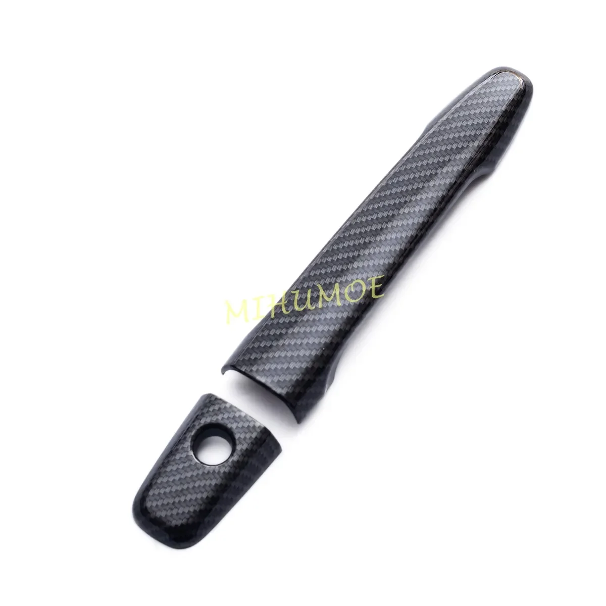 For Mitsubishi Outlander Sport ASX Lancer Carbon Fiber Car Exterior Door Handle Cover Decoration Protective Sticker Trim 4Pcs