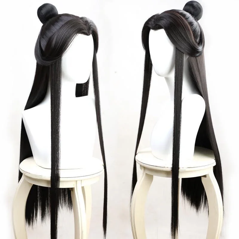 Anime Xie Lian Cosplay Wig Heaven Officials Blessing Cosplay Tian Guan Ci Fu Cosplay Black Heat Resistant Synthetic Hair Wigs