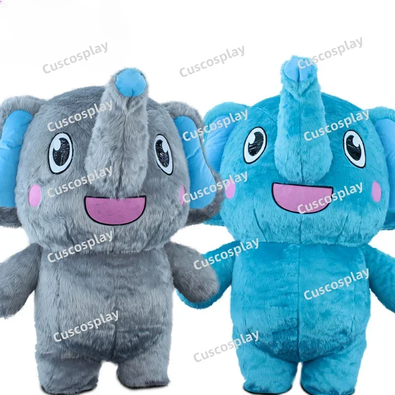 Christmas Inflatable Elephant Costume Huge Cosplay Mascot For Adult Kids Carnival Activity Halloween Birthday Without Battery