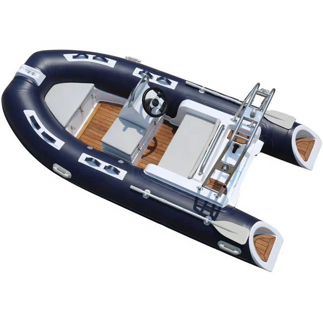 3.6m 12FT RIB360 Fiberglass Rigid Hull Inflatable Speed Boat Marine Vessel For Leisure Fishing Water Sports