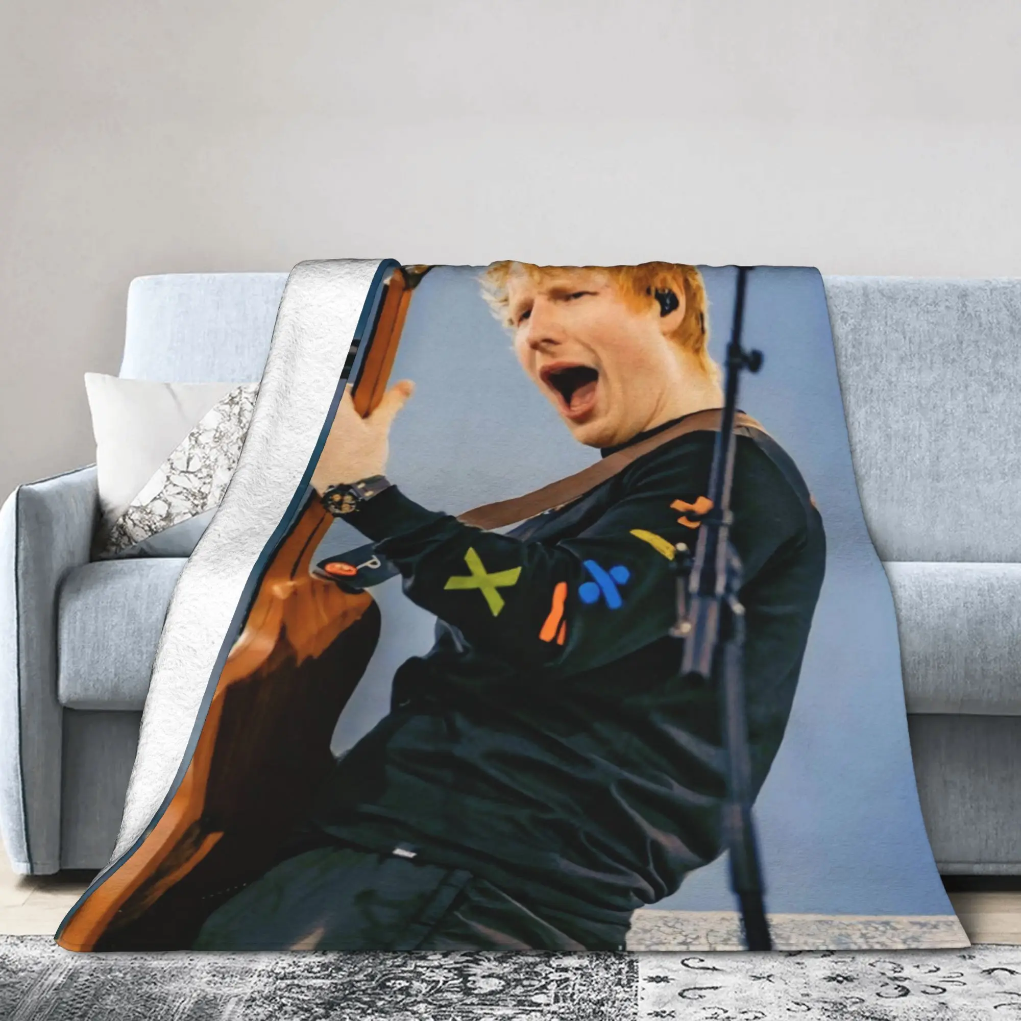 إد شيران حلقة جولة 2026 البطانيات فائقة النعومة الصوف مريحة هدية رمي بطانية الفراش يلقي #1