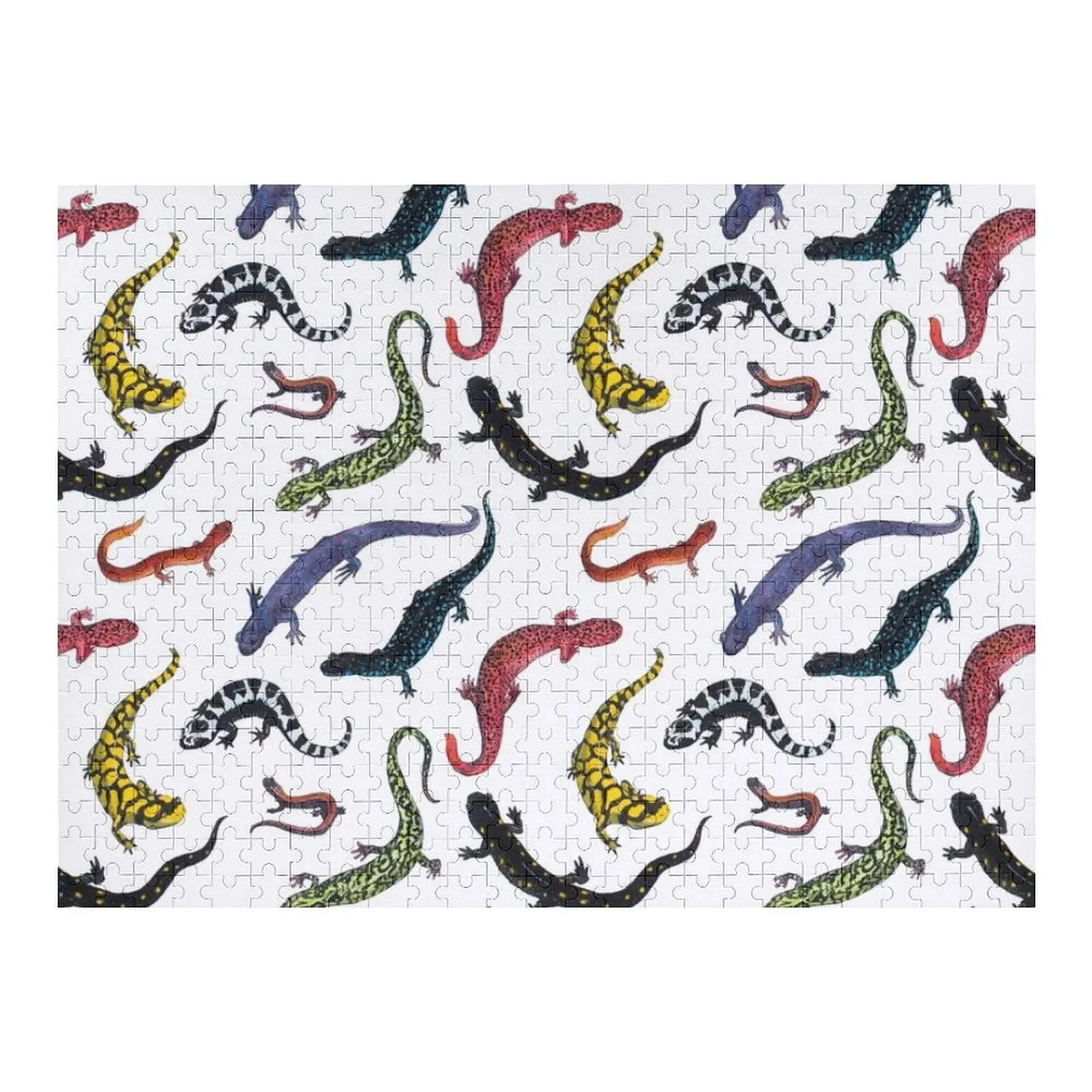 

Salamanders Jigsaw Puzzle Wood Name Personalised Toys Personalised Name Children Puzzle