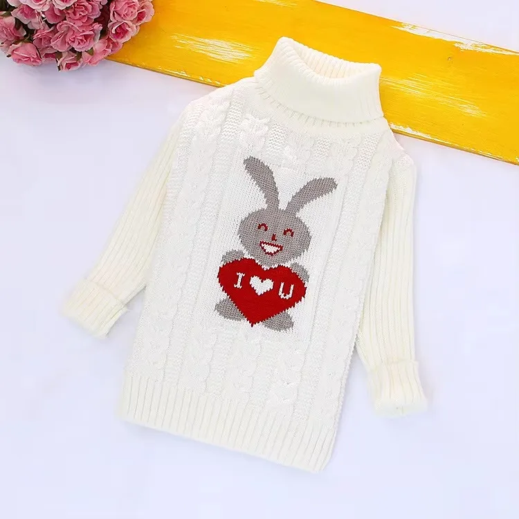 Unini-yun Green Boys Girls Turtleneck Solid Baby Kids Sweaters Soft Warm Sueter Infantil Autumn Winter Children\'s Sweater Coats