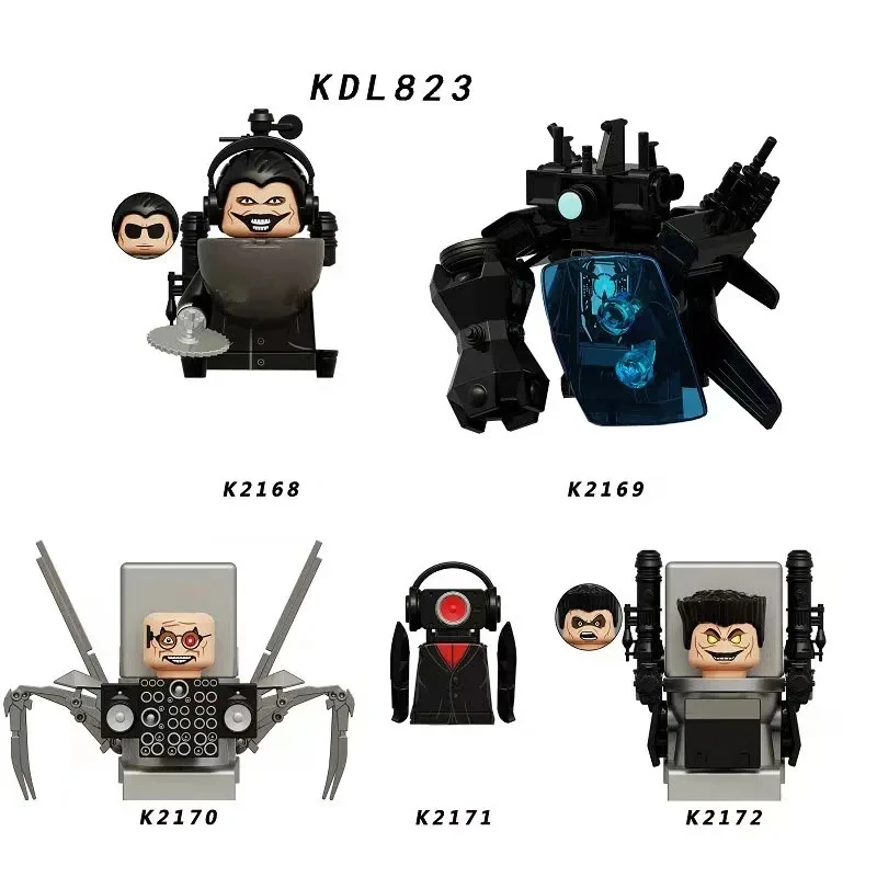 2026 Nieuwe Skibidi Toilet Man Figuren Blokken TvMan Titan Cameraman Speakerman Puzzle Stenen Actiefiguren Model Speelgoed Verjaardagscadeau