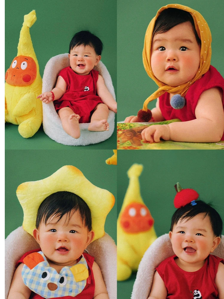 

Childrens photography clothing babys hundred day photo weekly photo cartoon doll theme shooting sesion fotografía bebé 신생아