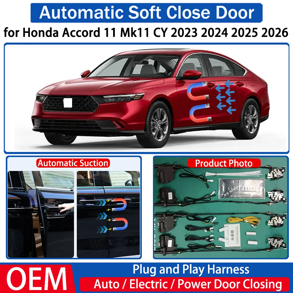 

for Honda Accord 11 Mk11 CY 2023 2024 2025 2026 Car OEM Automatic Soft Close Door Electric Suction Kit Auto Power Closing System